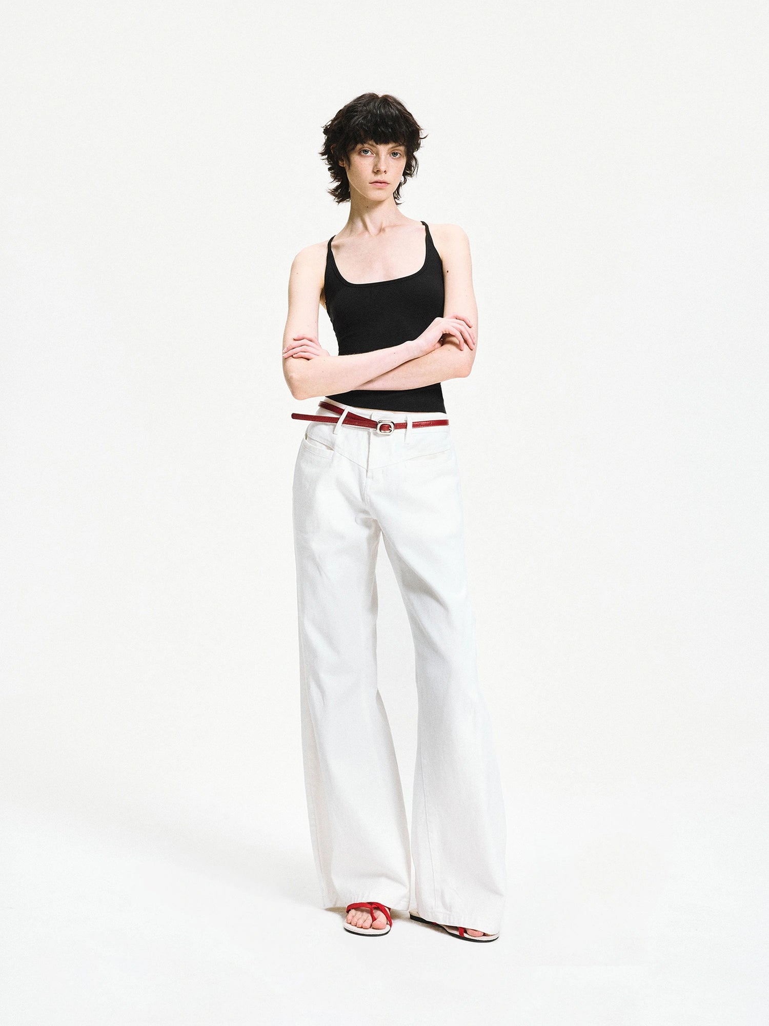 kvkv Slim U Neck Ribbed Tank Top