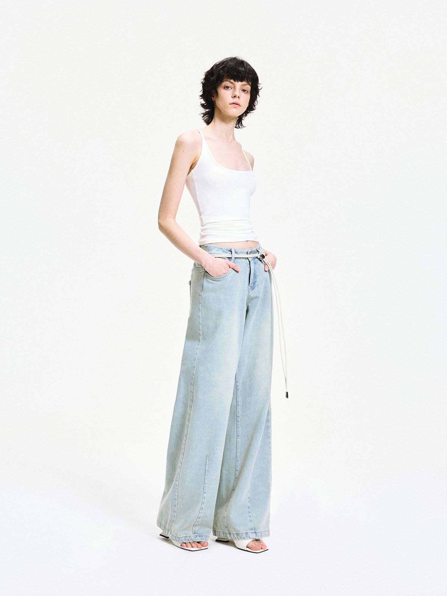 kvkv Slim U Neck Ribbed Tank Top