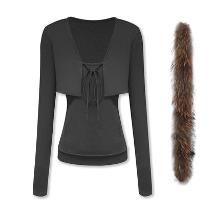 kvkv_Soft_Cotton_Blend_Casual_Slim_Fit_Short_Zip_Up_Womens_Long_Sleeve_Jacket_MISSTT