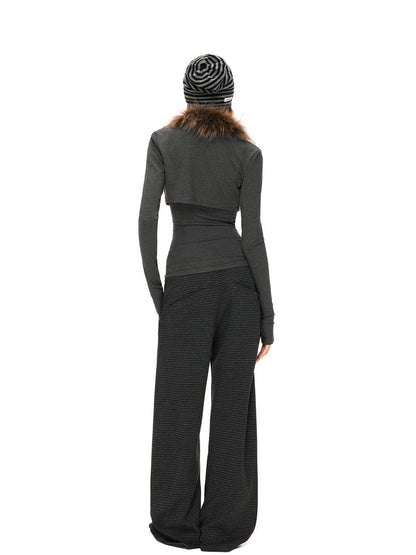 kvkv Soft Cotton Blend Casual Slim Fit Short Zip Up Womens Long Sleeve Jacket