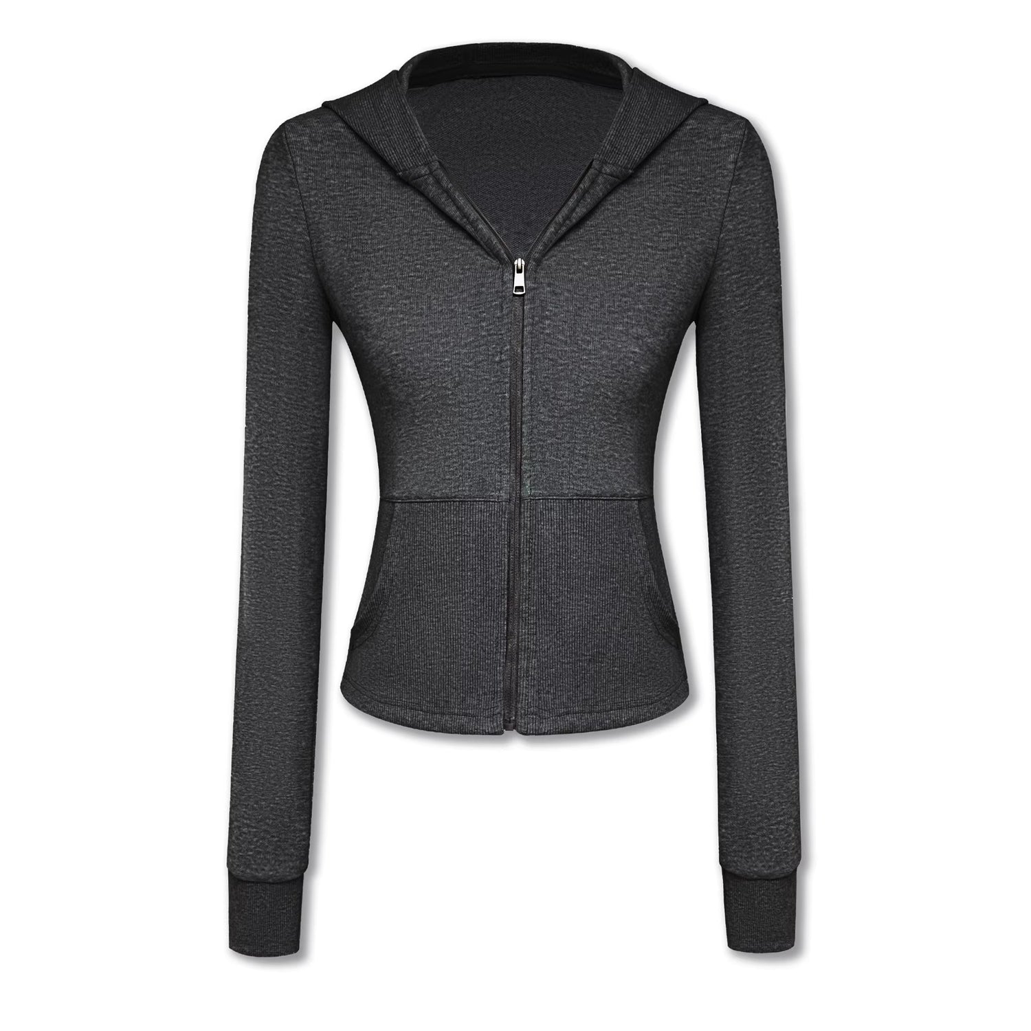 kvkv_Soft_Cotton_Blend_Zipper_Cropped_Waist_Cinch_Standard_Fit_Women_Sport_Hoodies_MISSTT