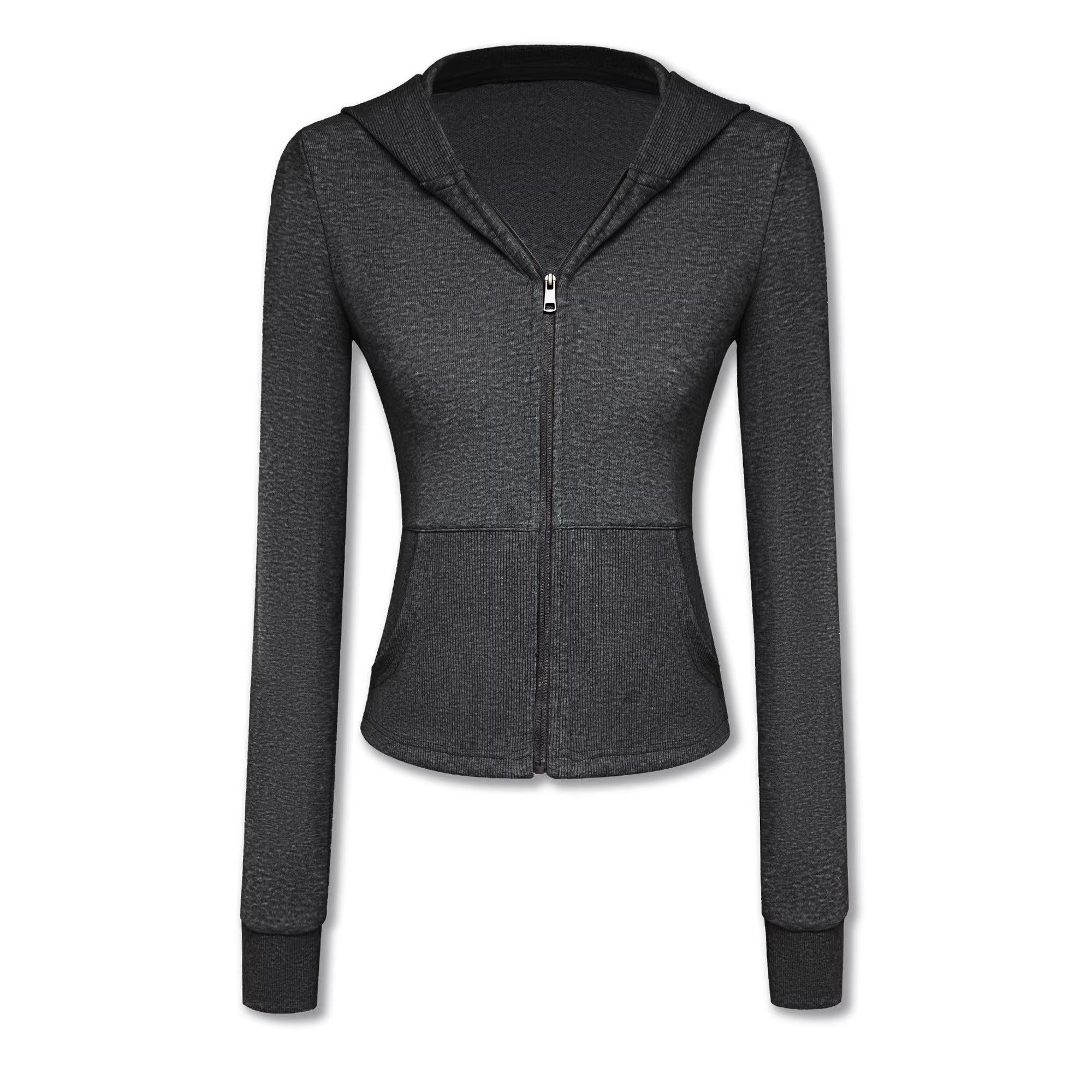 kvkv_Soft_Cotton_Blend_Zipper_Cropped_Waist_Cinch_Standard_Fit_Women_Sport_Hoodies_MISSTT