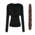 kvkv_Soft_Cotton_Slim_Fit_Casual_Cropped_Cardigan_Long_Sleeve_Womens_Black_Jacket_MISSTT