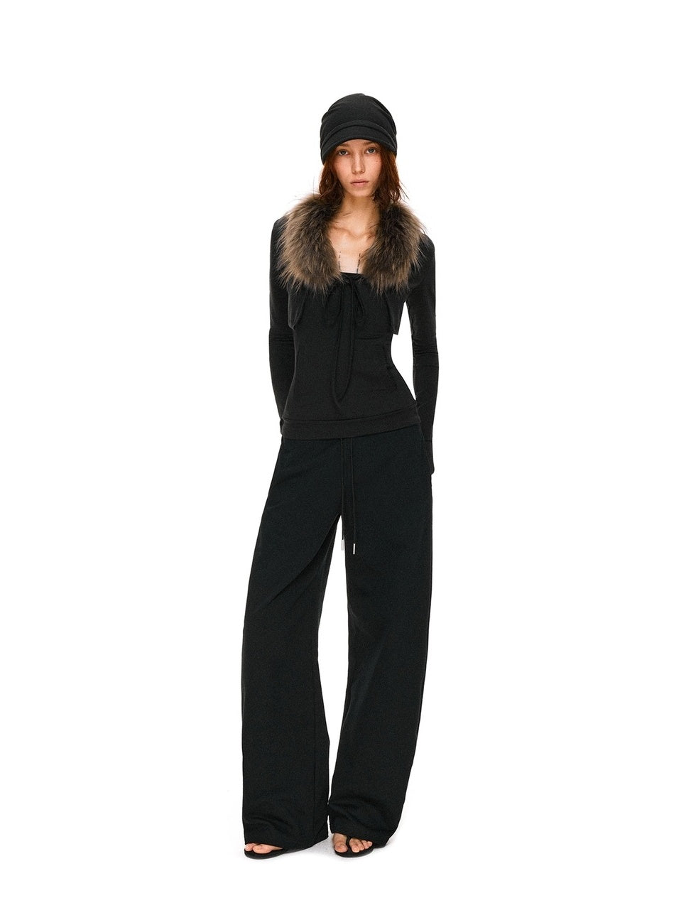 kvkv Soft Cotton Slim Fit Casual Cropped Cardigan Long Sleeve Womens Black Jacket