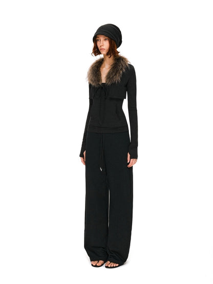 kvkv Soft Cotton Slim Fit Casual Cropped Cardigan Long Sleeve Womens Black Jacket