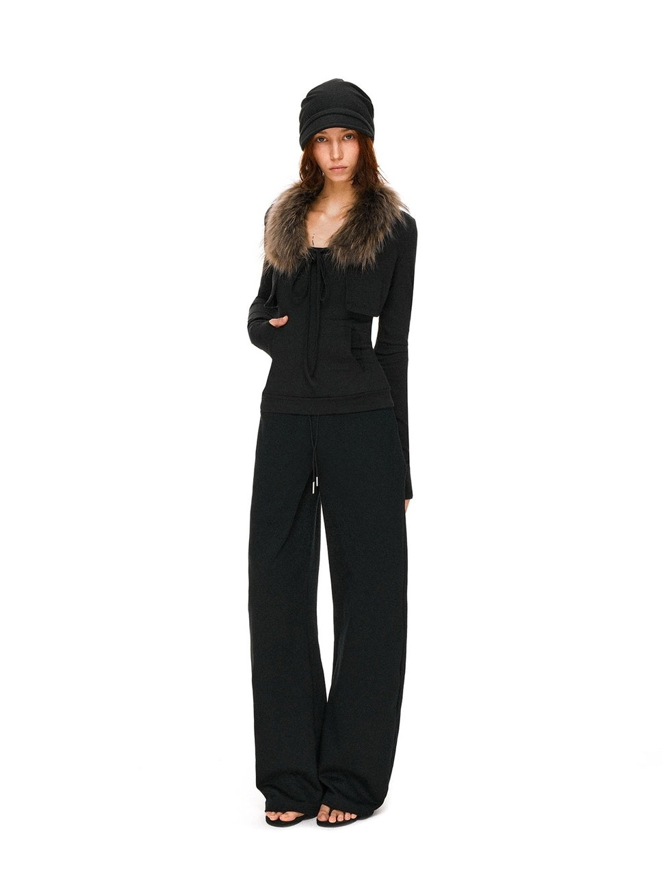 kvkv Soft Cotton Slim Fit Casual Cropped Cardigan Long Sleeve Womens Black Jacket