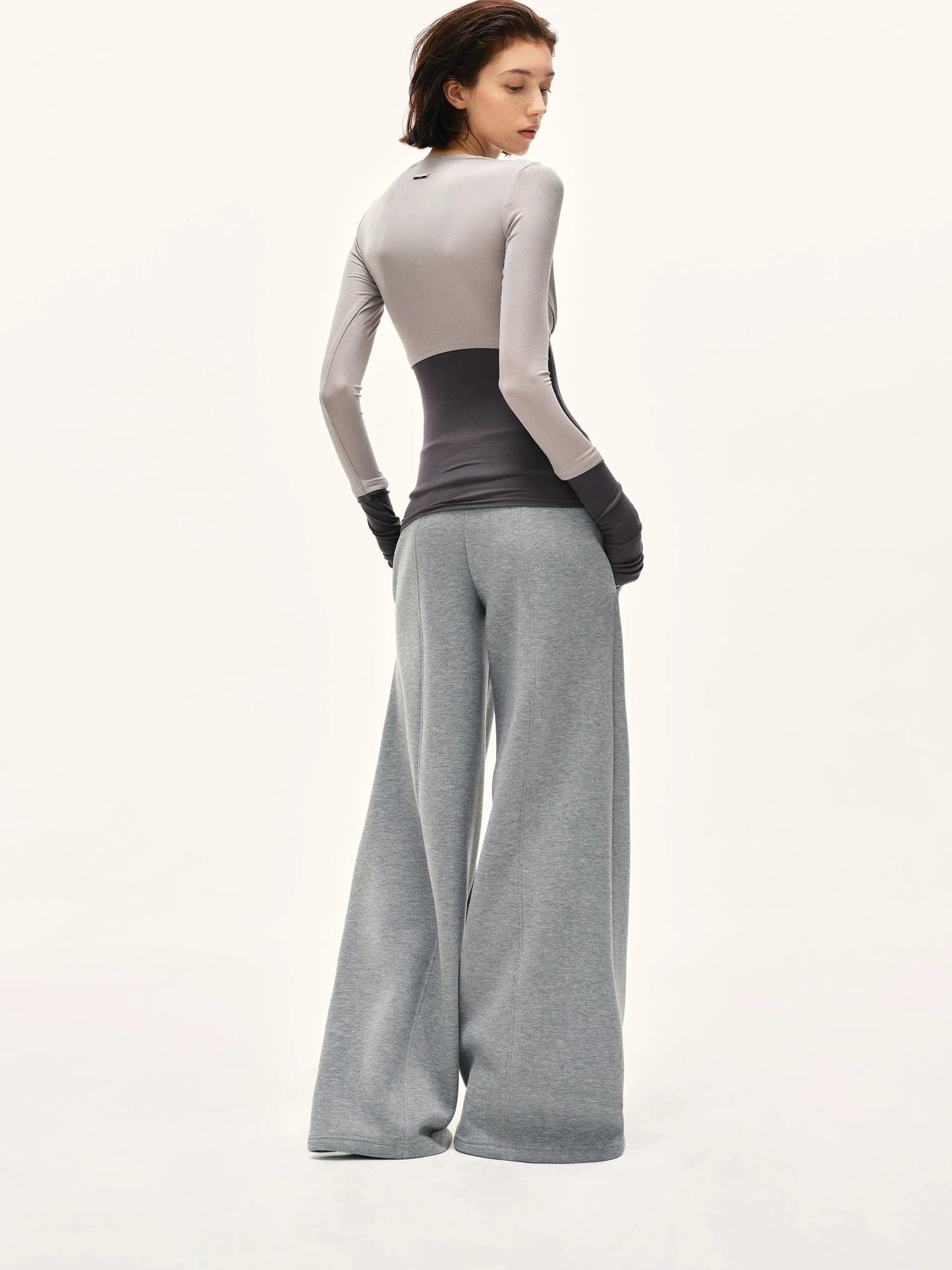 kvkv Soft Touch Modal Bow Tie Yoga Zip Top