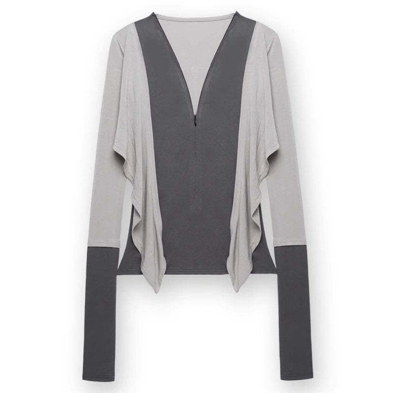 kvkv_Soft_Touch_Modal_Bow_Tie_Yoga_Zip_Top_MISSTT