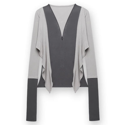 kvkv_Soft_Touch_Modal_Bow_Tie_Yoga_Zip_Top_MISSTT