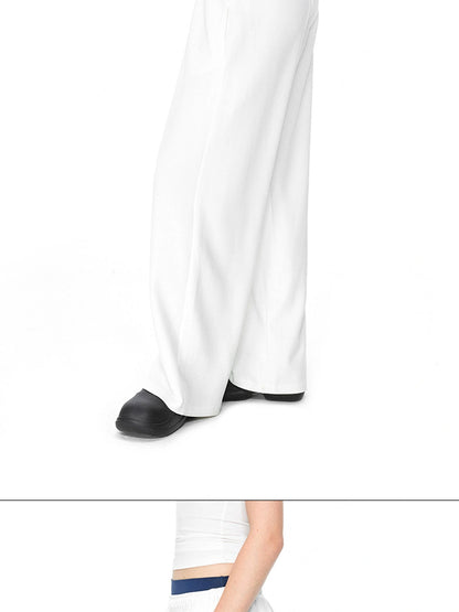 kvkv Soft Touch Yoga Sports Navy Blue Trim Waistband Joggers