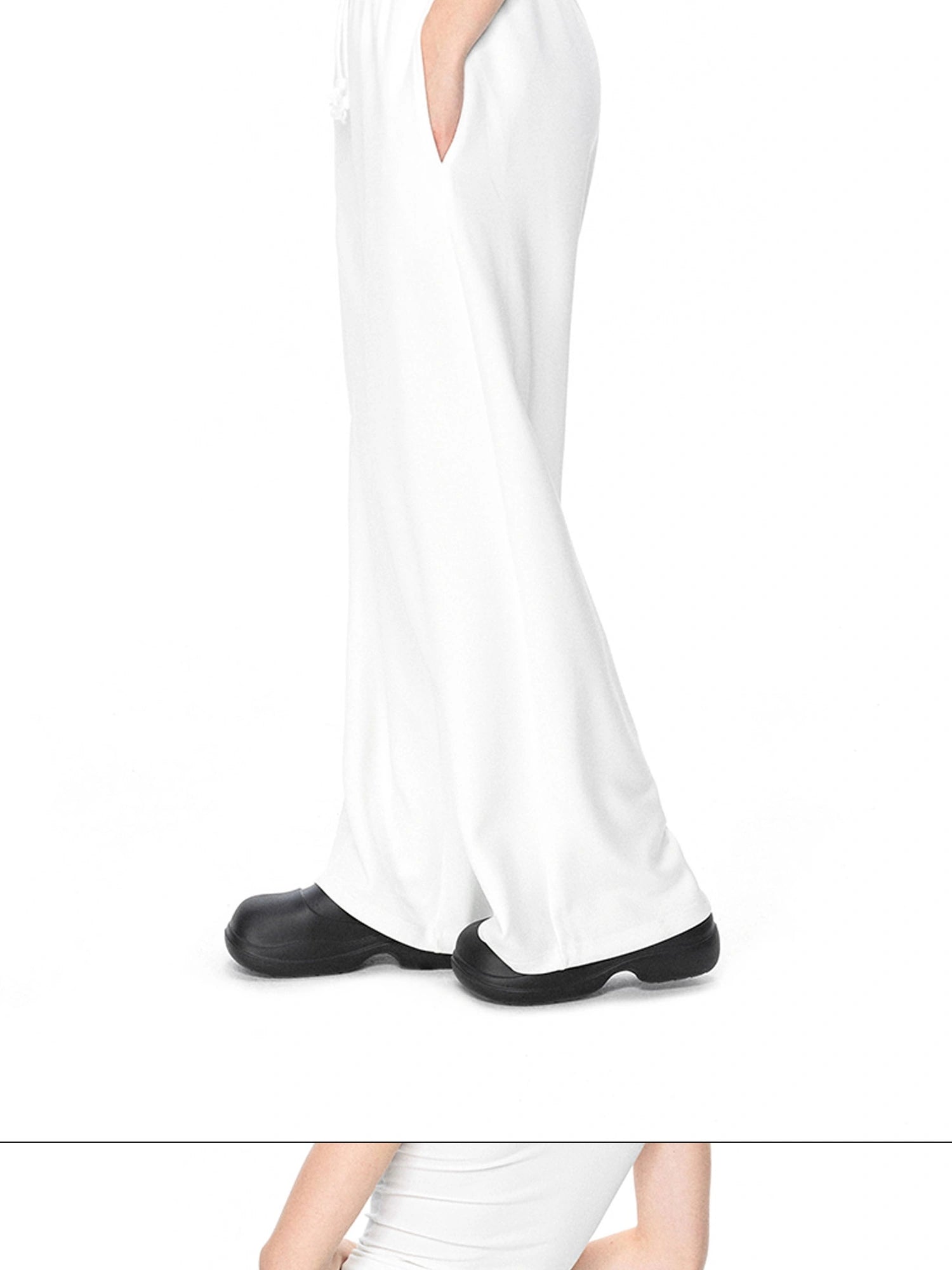 kvkv Soft Touch Yoga Sports Navy Blue Trim Waistband Joggers