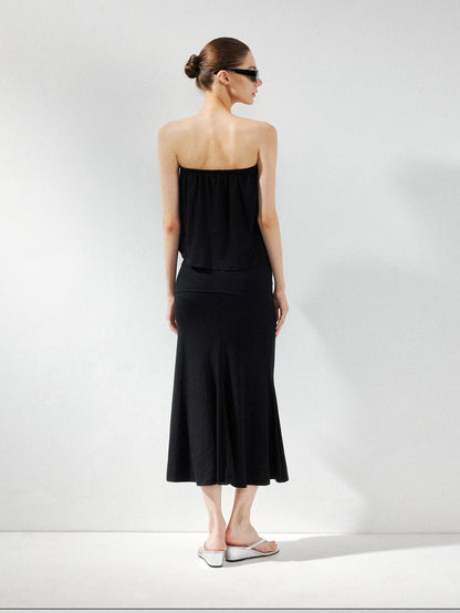 kvkv Solid Two Way Drawstring Cropped Loose Women&