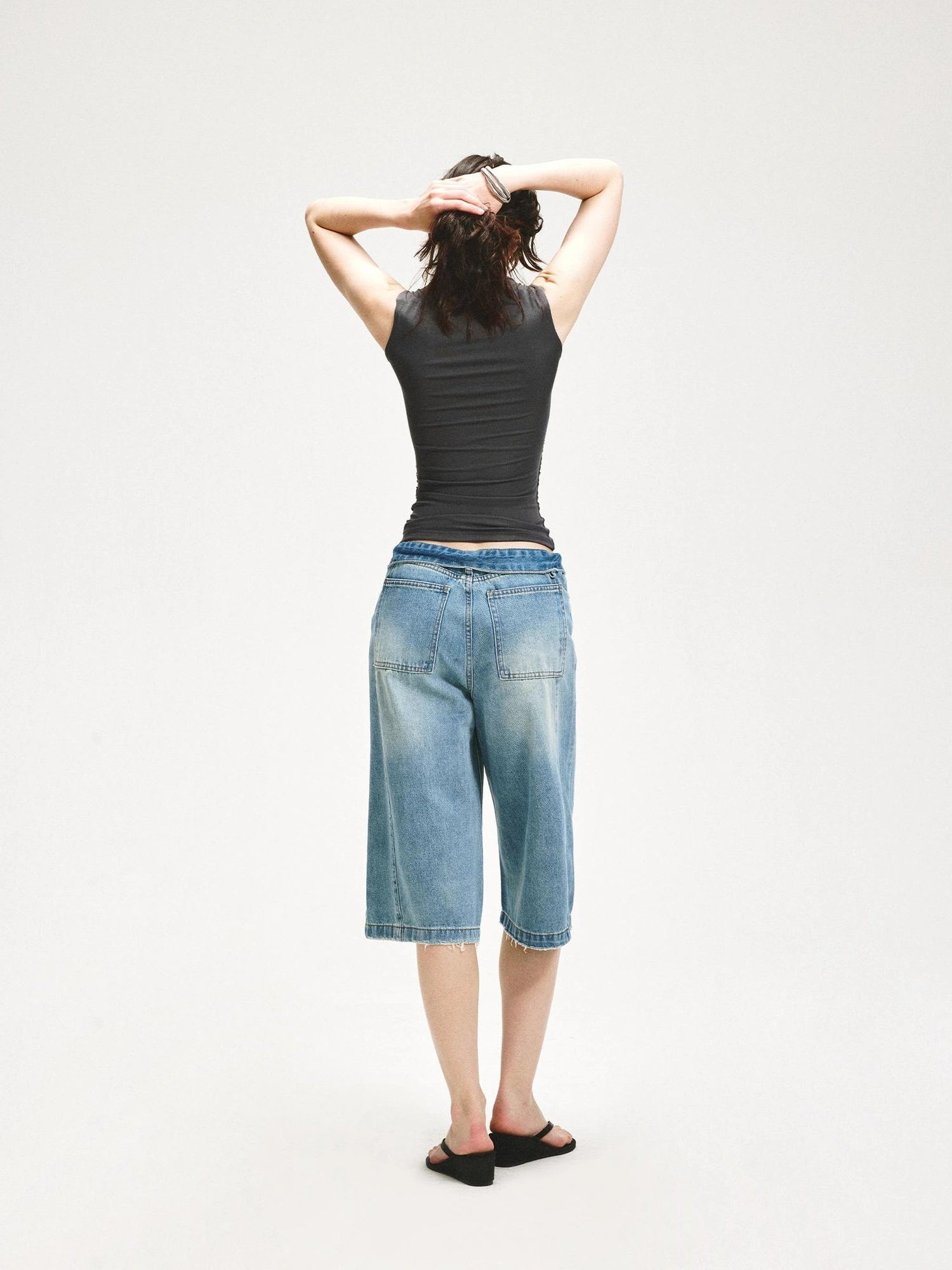 KVKV Yoga Clothing Brand - Square Neck Pleated Tank Top