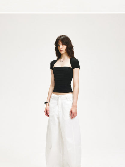 kvkv Square Neck Slim Fit T-shirt
