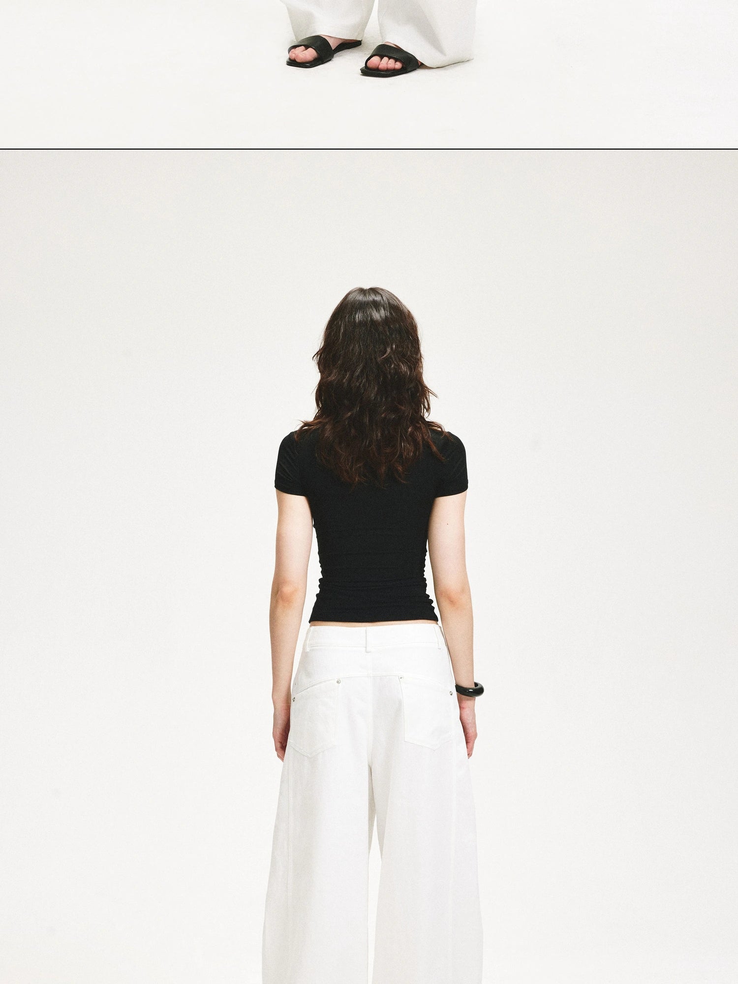 kvkv Square Neck Slim Fit T-shirt