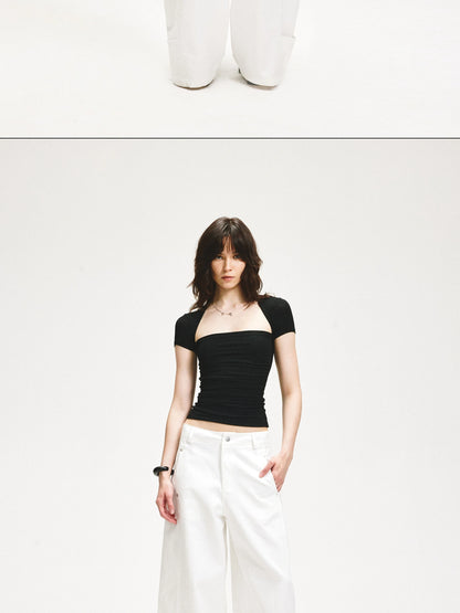 kvkv Square Neck Slim Fit T-shirt