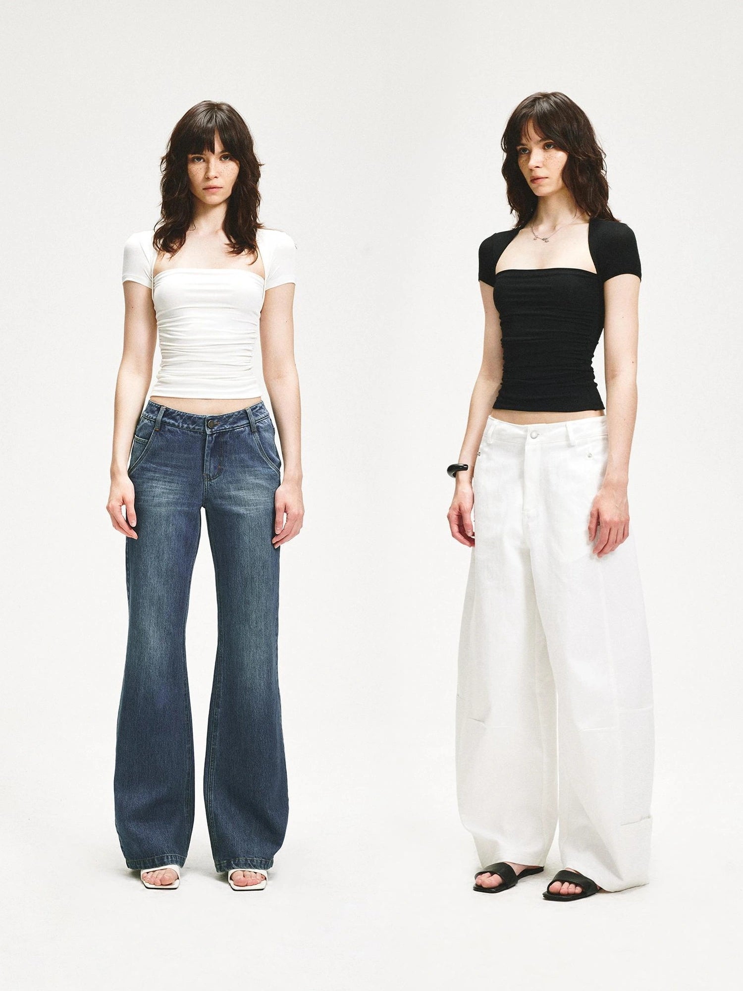 kvkv Square Neck Slim Fit T-shirt