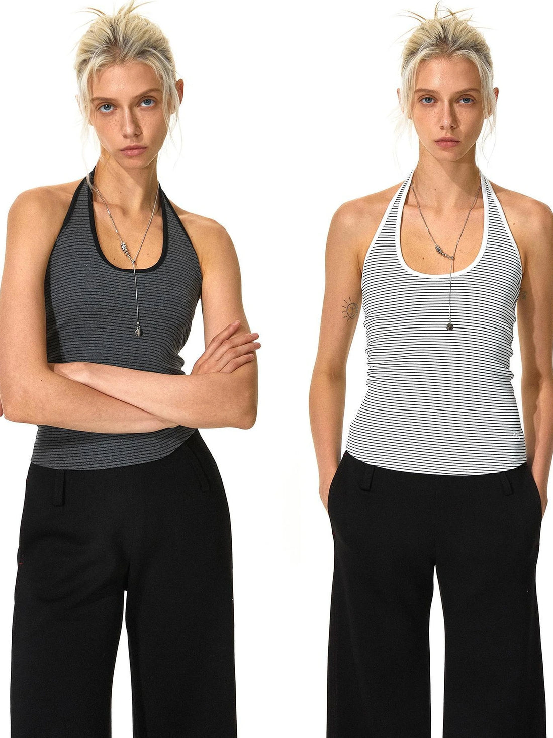 kvkv Strappy Halter Top
V-neck
T-shirt
Long Sleeve
Ribbed
Cowl Neck
Short Sleeve
Off The Shoulder
Sleeveless
Round Neck
One Shoulder
Tank
Spaghetti Strap