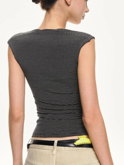 kvkv Strappy Square Neck Fitted Tank Top
