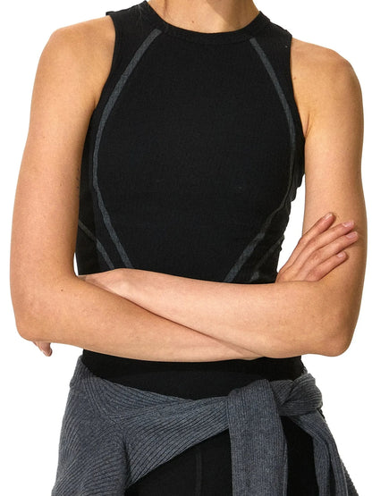 kvkv Strappy Yoga Tank Top V-neck T-shirt Long Sleeve
