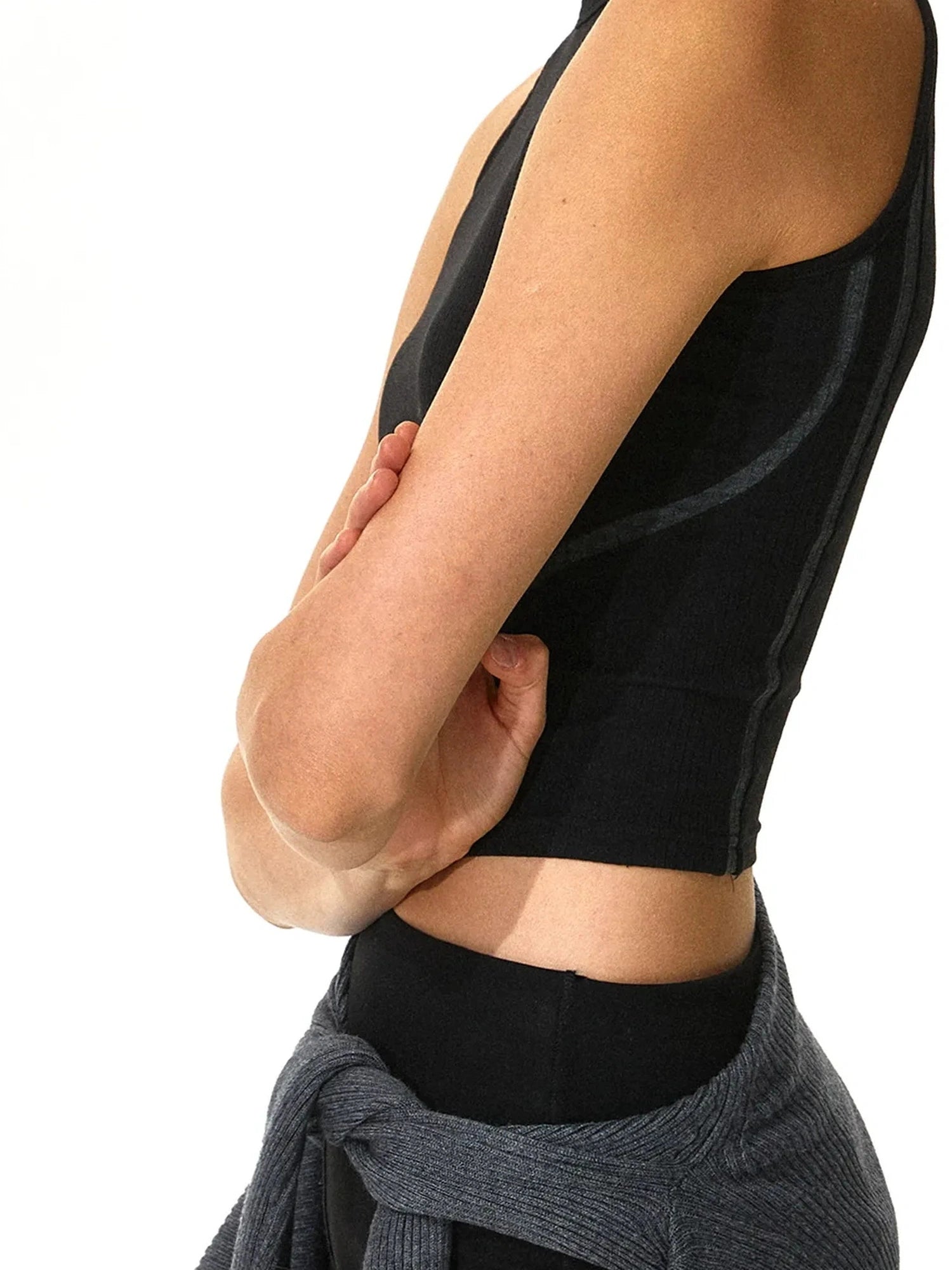 kvkv Strappy Yoga Tank Top V-neck T-shirt Long Sleeve