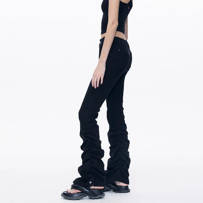 kvkv_Stretch_Black_Flared_Ruffle_Hem_Jeans_MISSTT