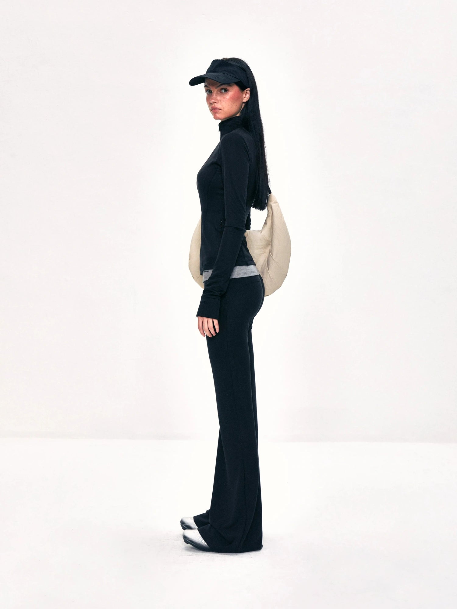 kvkv Stretch Flared Yoga Pants With Contrast Panels