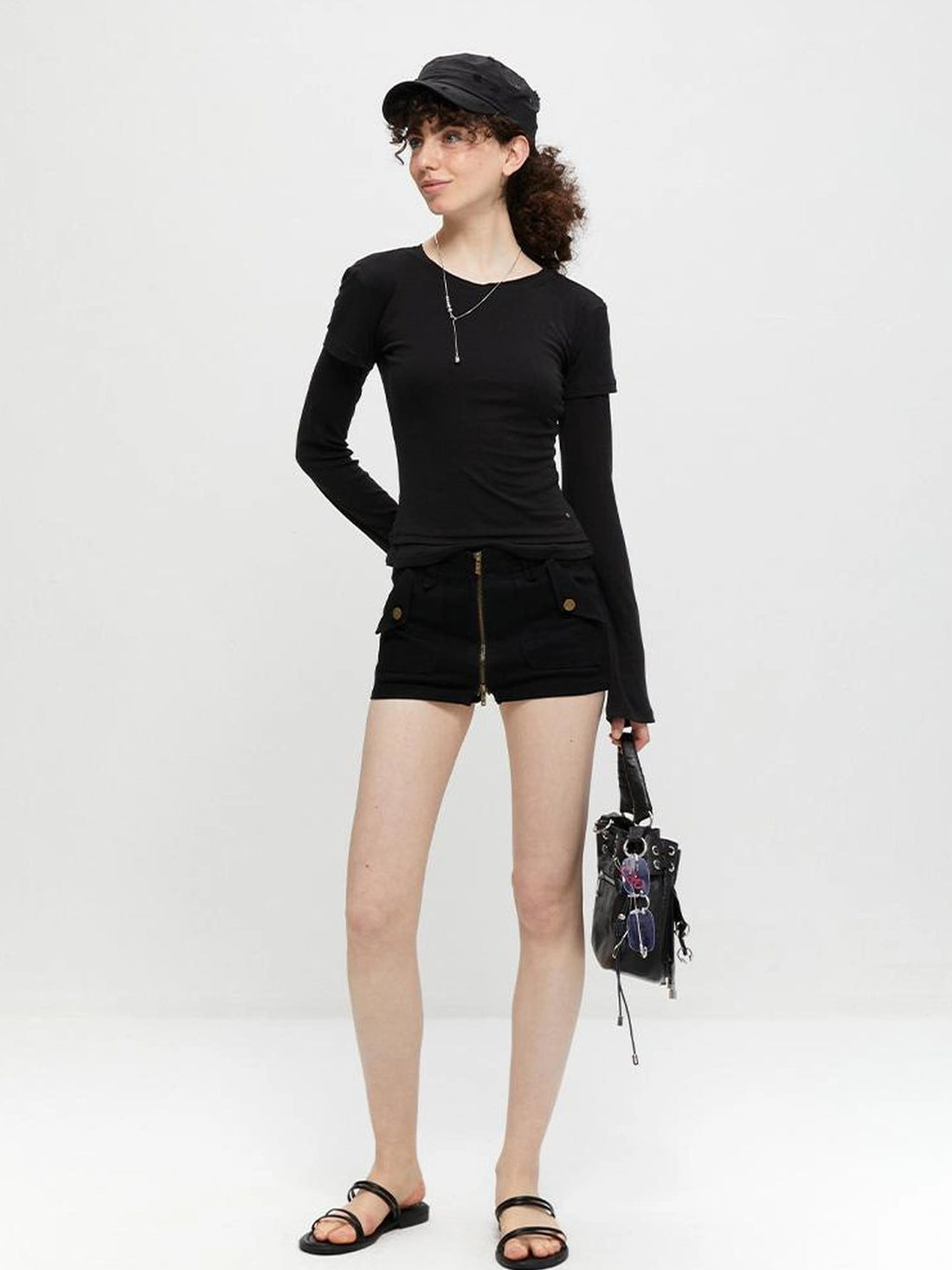 kvkv Stretch Zip Up Denim Skort