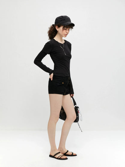kvkv Stretch Zip Up Denim Skort