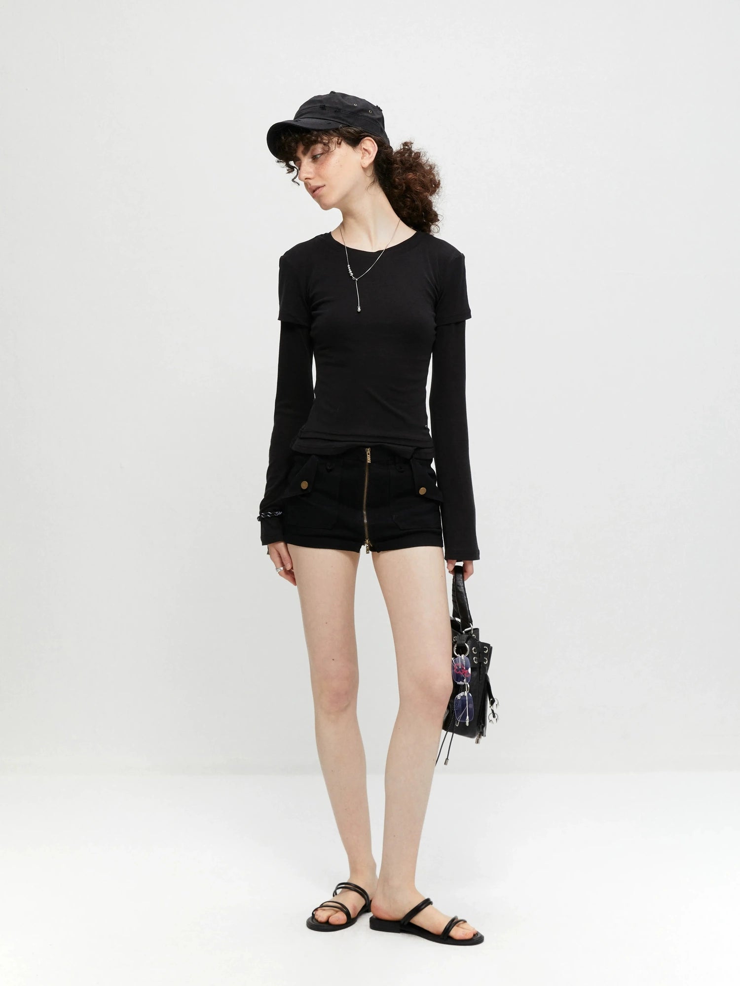 kvkv Stretch Zip Up Denim Skort