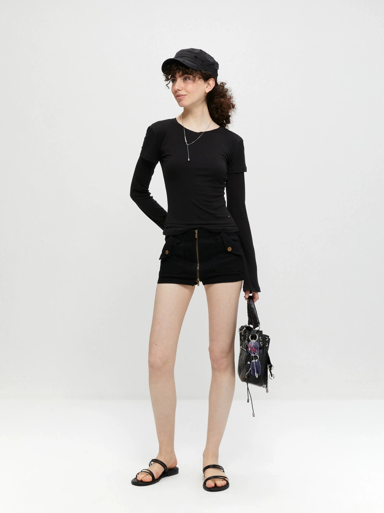 kvkv Stretch Zip Up Denim Skort
