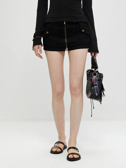 kvkv Stretch Zip Up Denim Skort