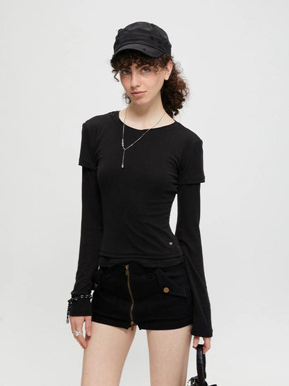 kvkv Stretch Zip Up Denim Skort