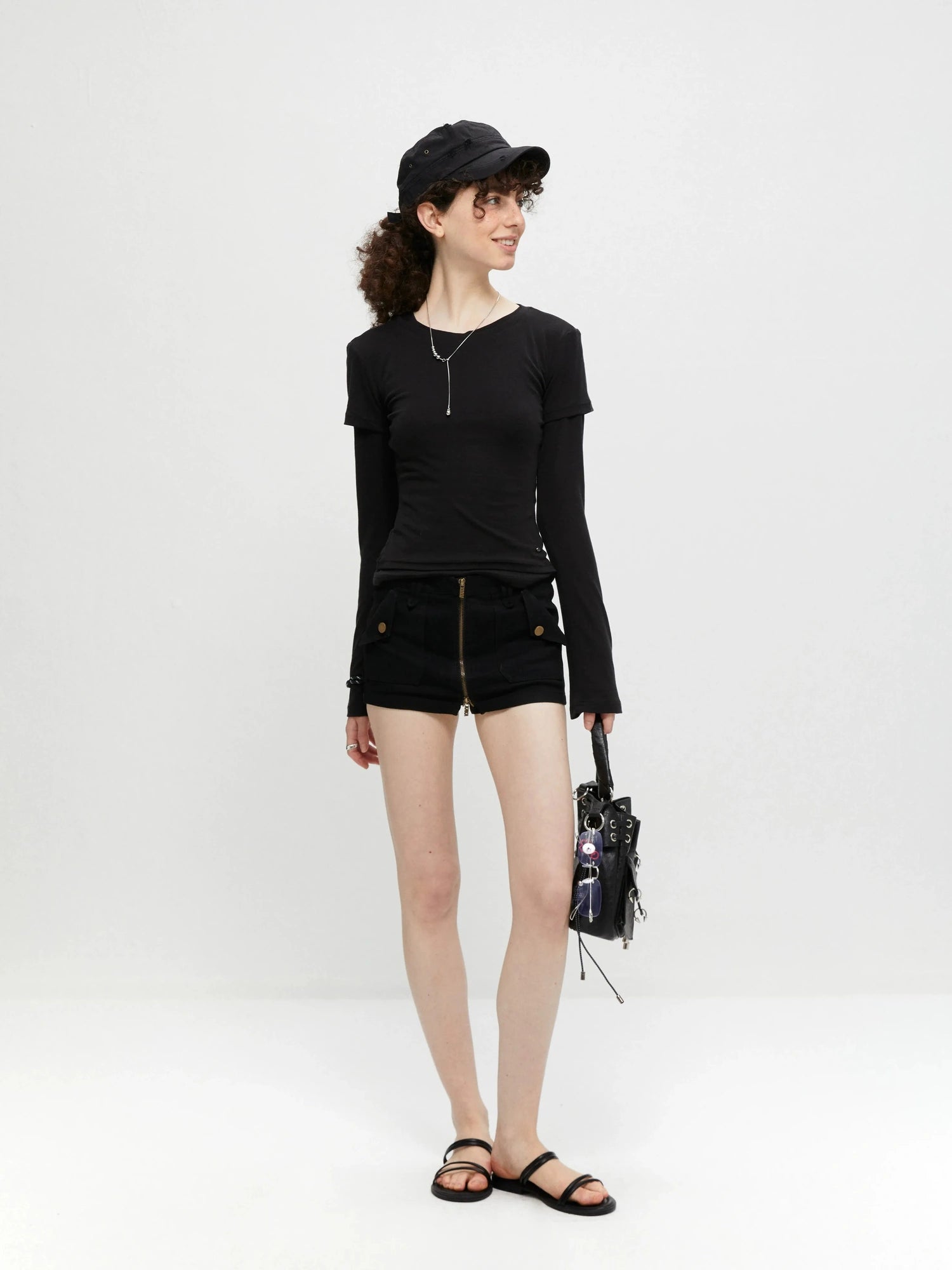kvkv Stretch Zip Up Denim Skort