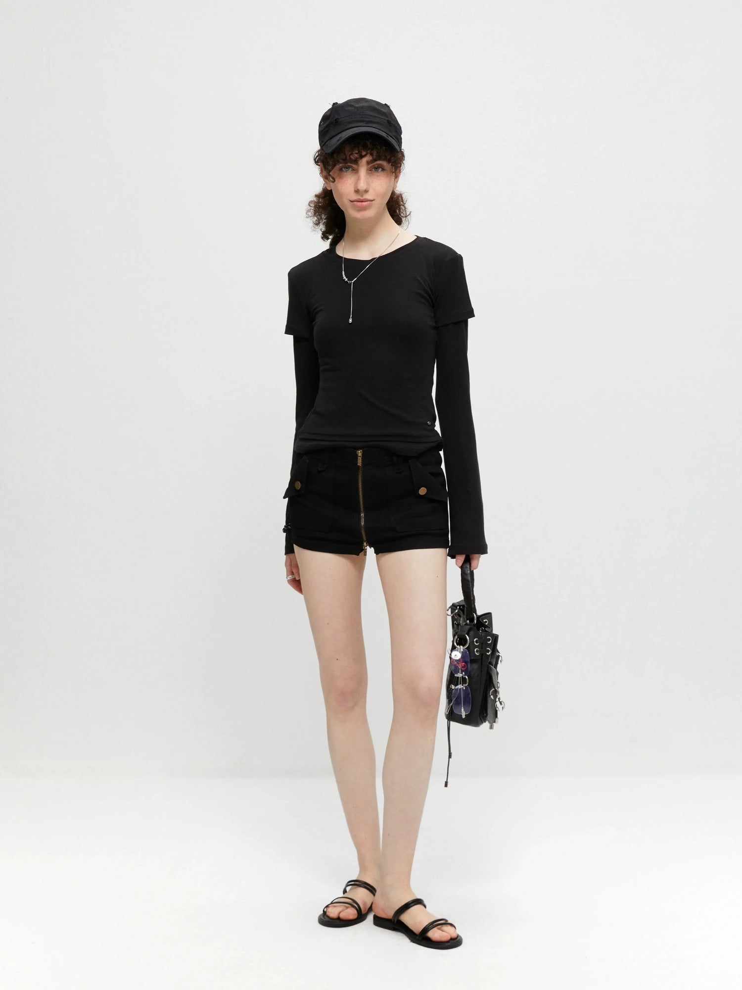 kvkv Stretch Zip Up Denim Skort