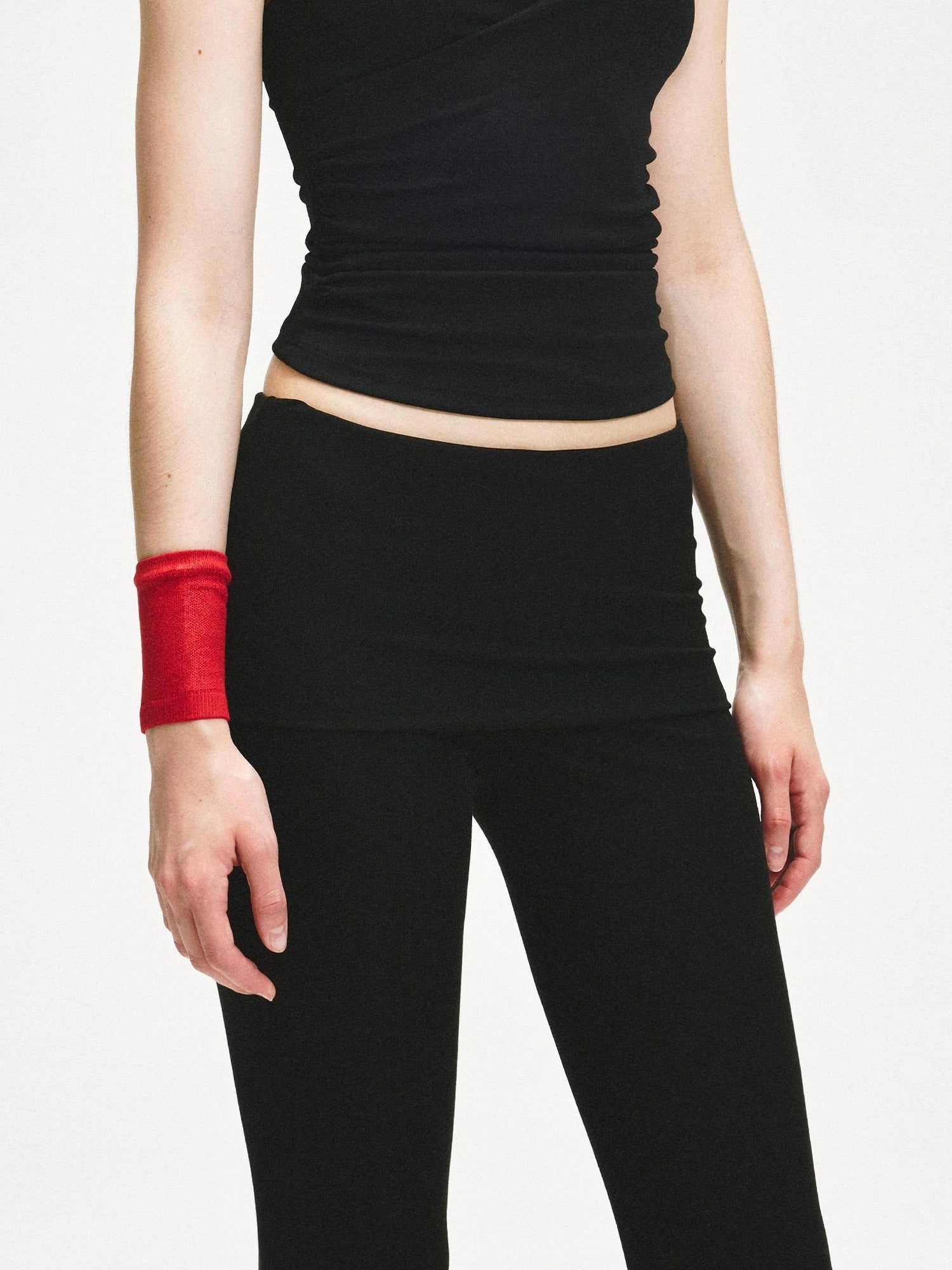 KVKV Yoga Clothing Brand - Stretchy Black Flared Waistband Yoga Pants