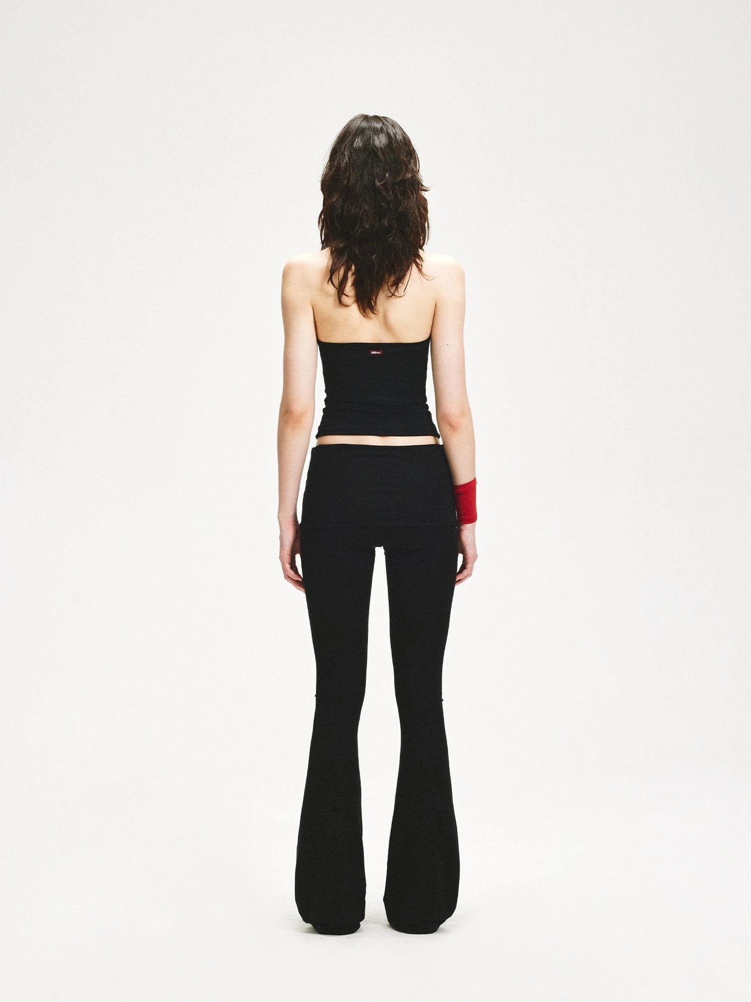 KVKV Yoga Clothing Brand - Stretchy Black Flared Waistband Yoga Pants