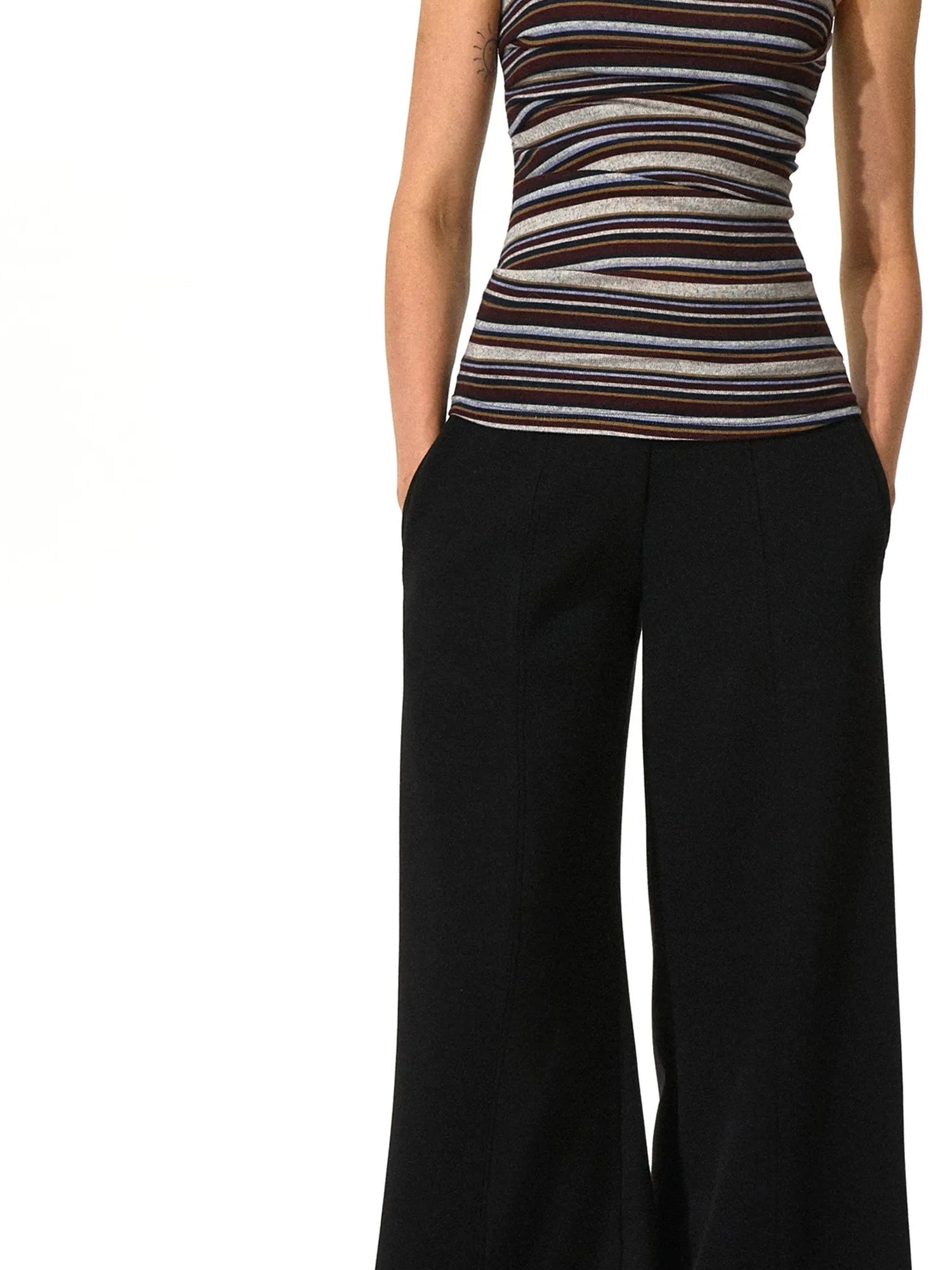 kvkv Stretchy Striped Bandeau Top