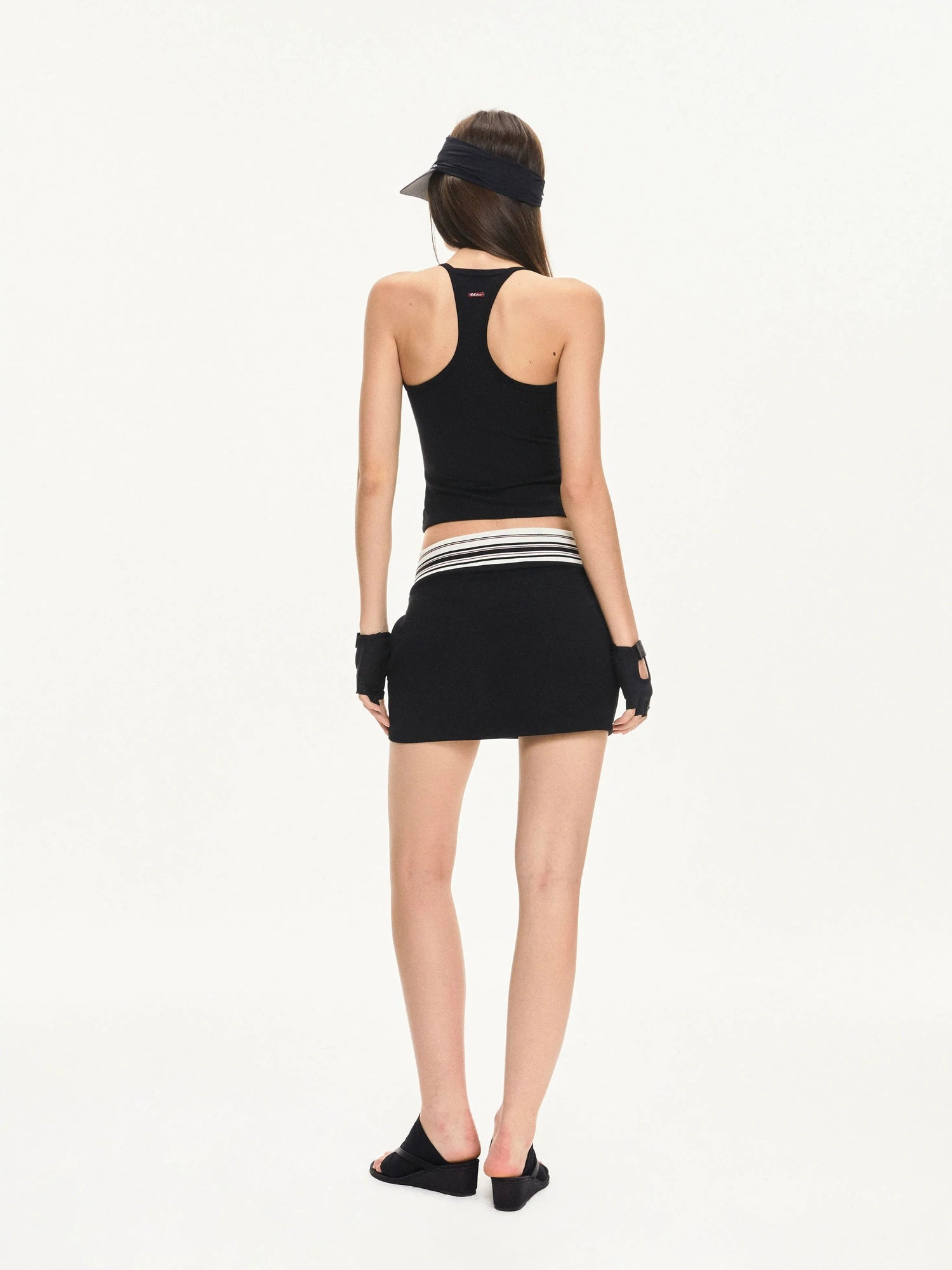 KVKV Yoga Clothing Brand - Stripe Fit Athletic Skirt