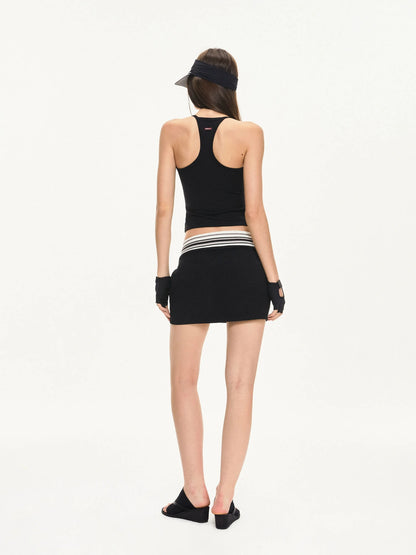 KVKV Yoga Clothing Brand - Stripe Fit Athletic Skirt