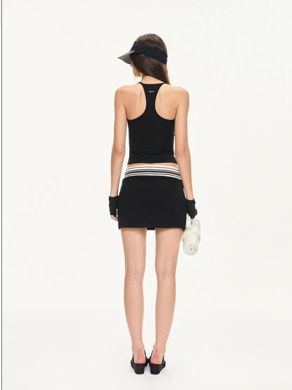 KVKV Yoga Clothing Brand - Stripe Fit Athletic Skirt