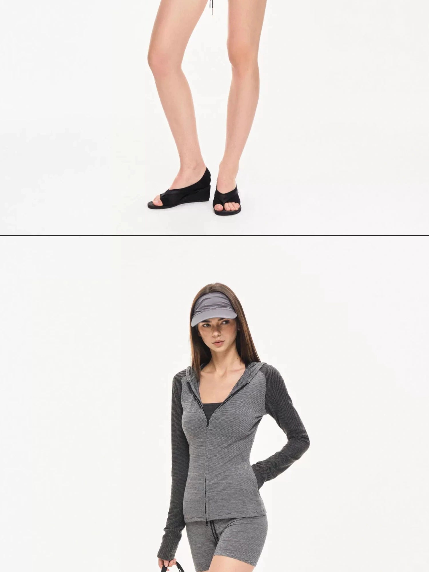 KVKV Yoga Clothing Brand - Stripe Texture Yoga Running Shorts