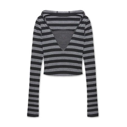 kvkv_Striped_Hoodie_With_Detachable_Waistband_MISSTT