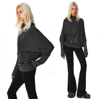 kvkv_Striped_Knit_Batwing_Sleeve_Belted_Sweater_MISSTT