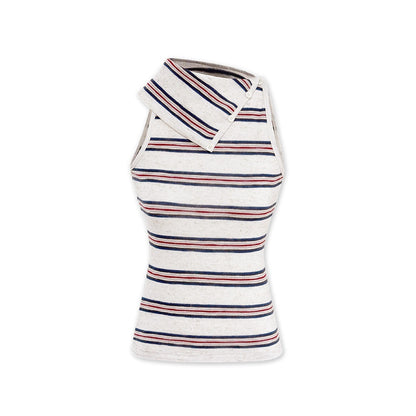 kvkv_Striped_Large_Lapel_Buttoned_Women&