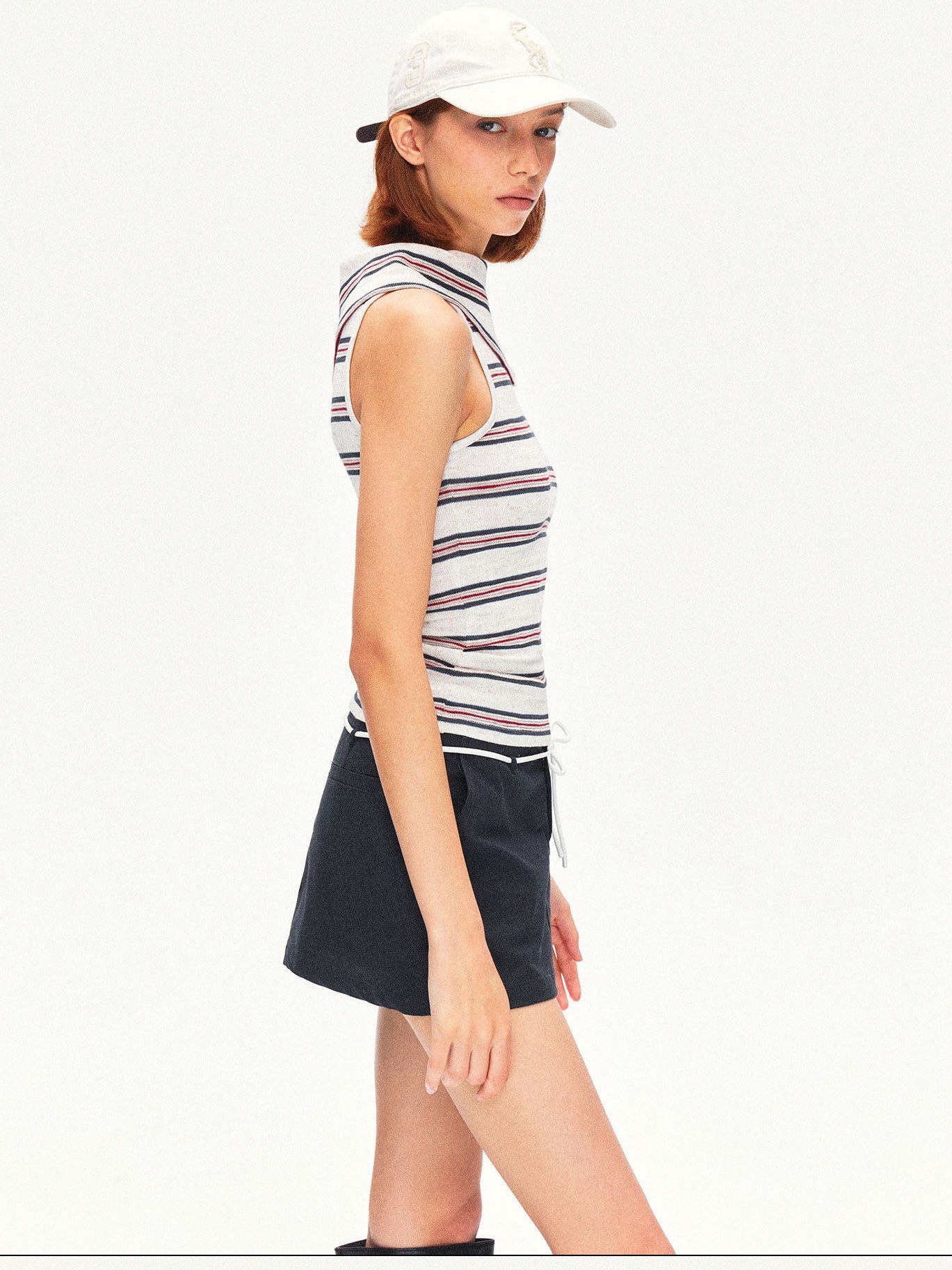 kvkv Striped Large Lapel Buttoned Women&