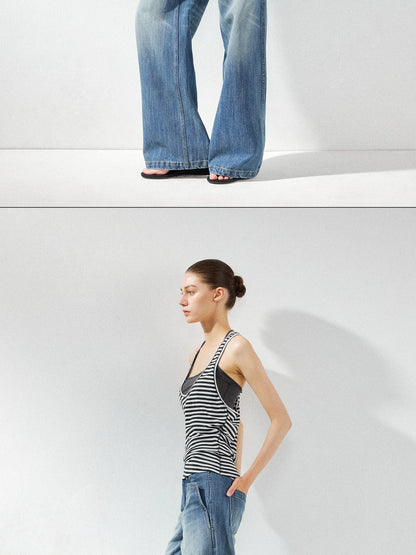 kvkv Striped Layered Tank Top Set