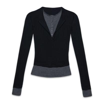 kvkv_Striped_Mock_Neck_Modal_Layered_Top_MISSTT