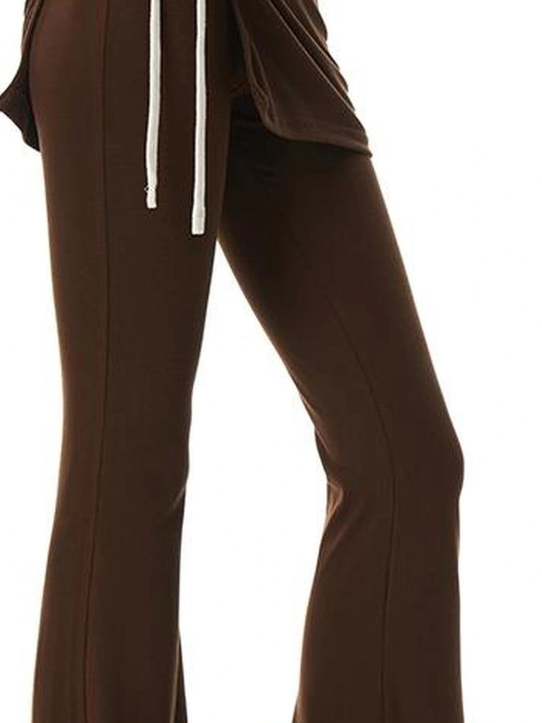 kvkv Tencel Flared Yoga Pants With Bow Tie Waist