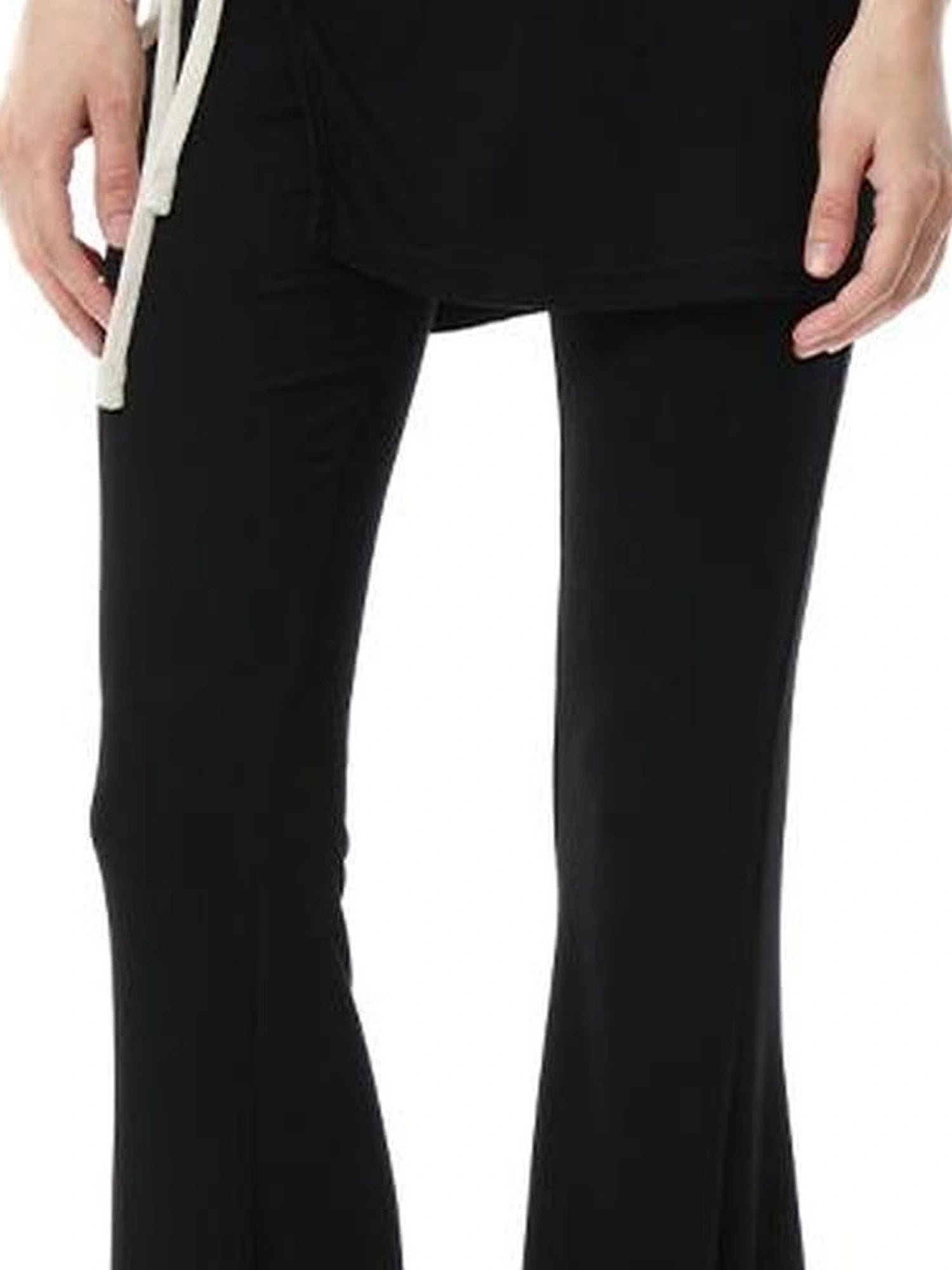 kvkv Tencel Flared Yoga Pants With Bow Tie Waist